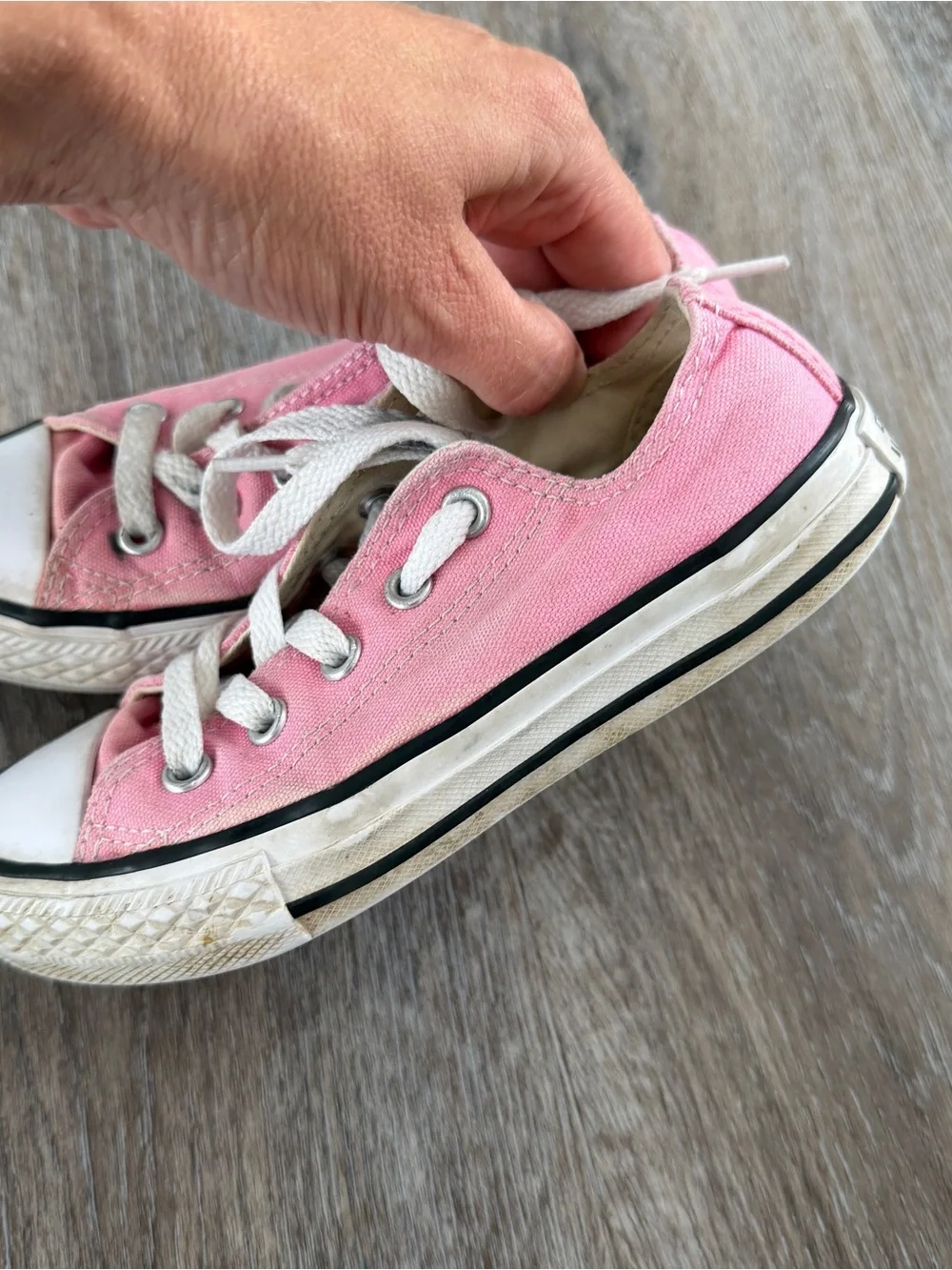 Converse Kids' Pink Low-Top Canvas Sneakers